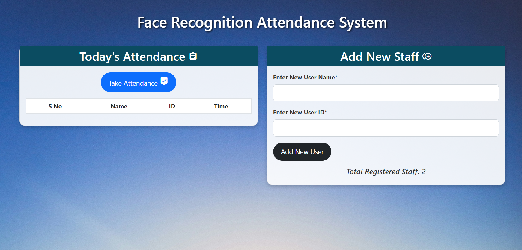 Face Attendance System